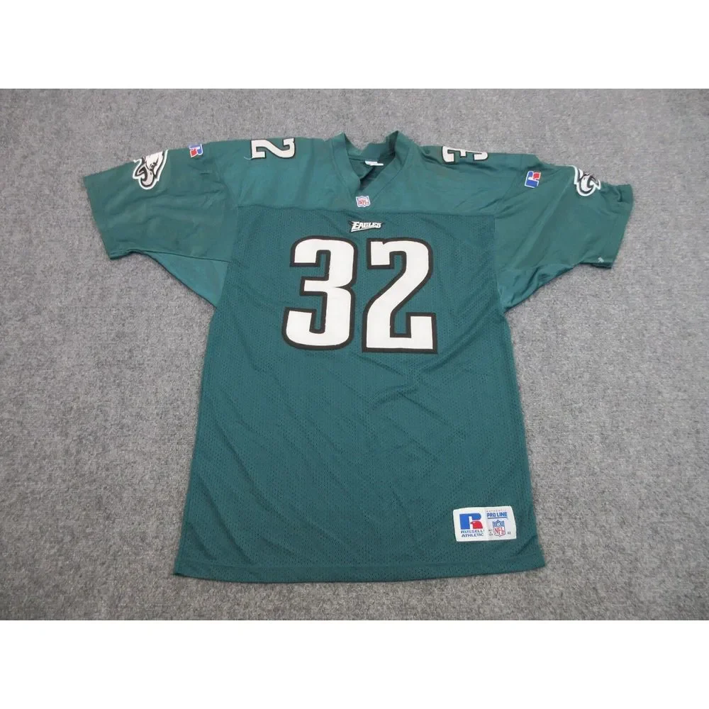 VINTAGE Ricky Watters Philadelphia Eagles‎ Jersey 48 Green NFL Football Russell